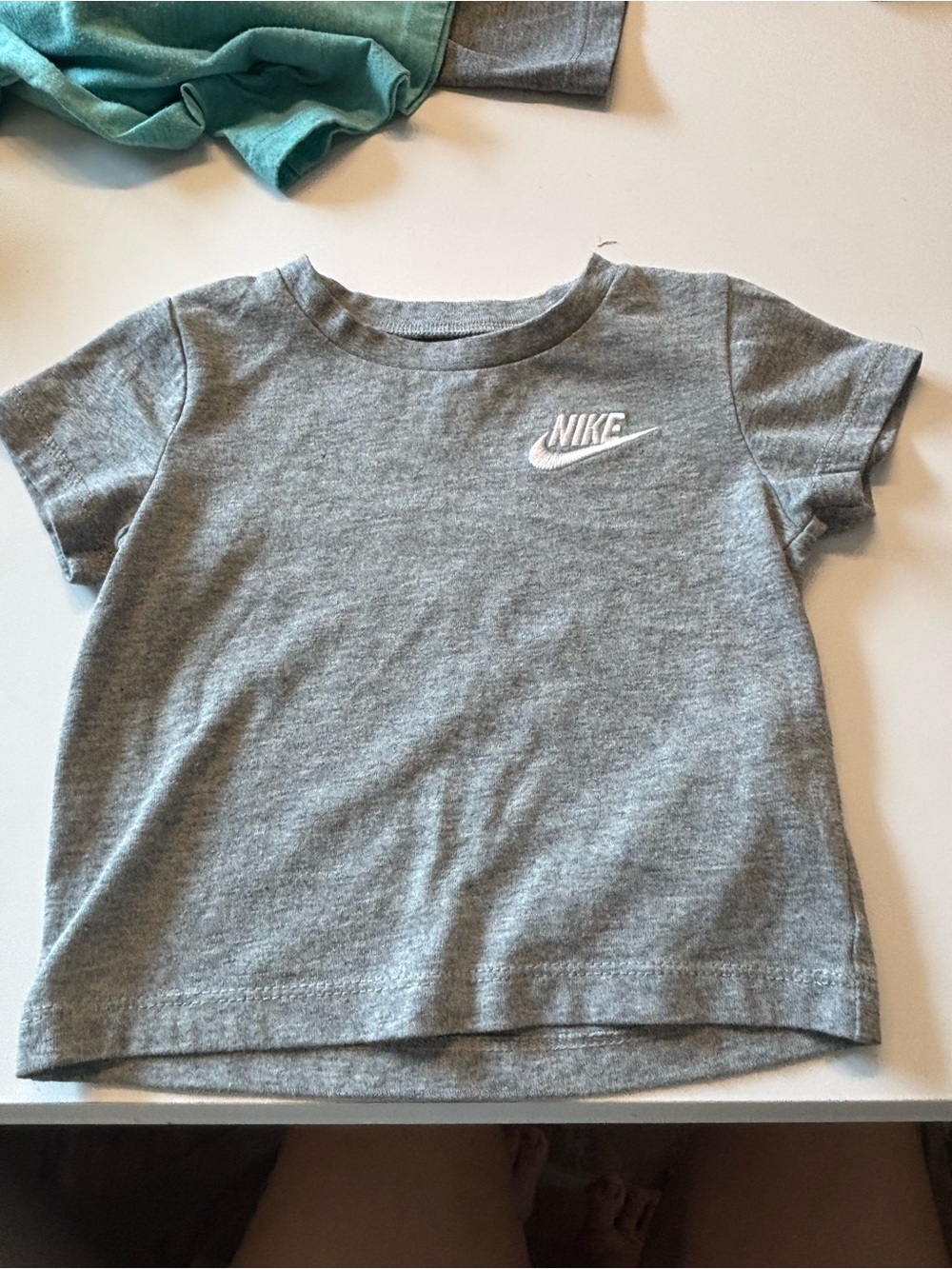 Nike Grey Short Sleeve Tee with White Logo